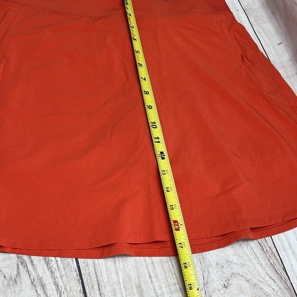 Athleta Women's Brooklyn Skort Size 8 Orange Pockets Golf Tennis Pickleball - Picture 7 of 7